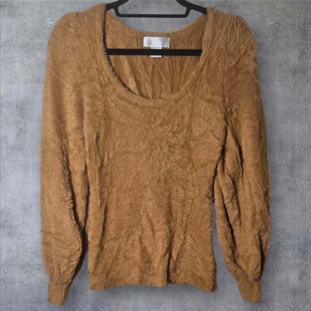 Rachel Parcell Womens balloon sleeve fuzzy sweater XS - Picture 2 of 15